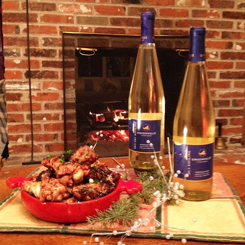 Unionville's Award Winning Rieslings Paired with Chicken Adobo Wings