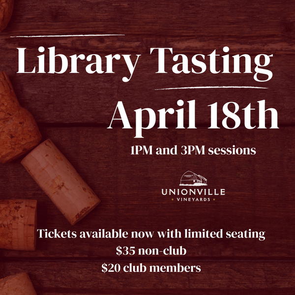 Library Tasting April 18th